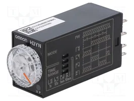 OMRON H3YN-B Relais de temps 24VDC DPDT 0,1s÷10min
