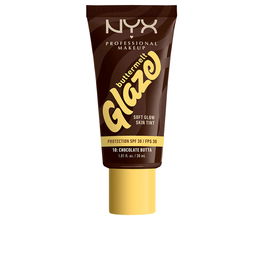 Nyx Professional Make Up Crème Solaire Teintée BUTTERMELT GLAZE #10 - Beurre de Chocolat 30 ml - SPF 30 Éclat Hydratant