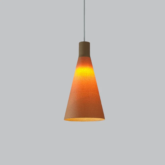Lampe Suspendue Shu Beige/Noir Florón, Design Contemporain, Éclairage LED E27, Cable Réglable