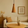 Lampe Suspendue Shu Beige/Noir Florón, Design Contemporain, Éclairage LED E27, Cable Réglable
