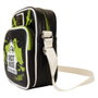 Loungefly Sac bandoulière Ghost House Beetlejuice 2 en cuir vegan avec compartiment à fermeture et détails brillants, réglable