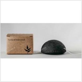 BANBU Konjac Éponge Faciale Exfoliante Noire au Charbon de Bambou 7 gr