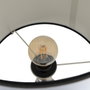 BigBuy Home Lampadaire Blanc Noir Doré Fer et Tissu 40 W