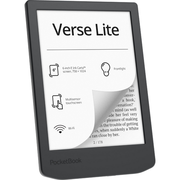PocketBook Verse Lite Liseuse Électronique Écran E Ink 6 Pouces 8 Go Wi-Fi USB-C