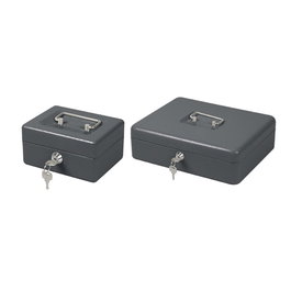 Benson Boîte métallique pour pièces de monnaie 30 x 24 x 9 cm Noir