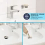 GROHE Mitigeur de bain et douche chromé monotrou START - Inverseur automatique 2 sorties, limiteur de débit - 23229002