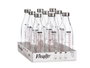 Vivalto Bouteille Doseuse avec Bouchon Acier 1L Cristal Transparent 8x8cm (Set de 18)