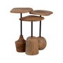 BigBuy Garden Table d'appoint Noir Naturel
