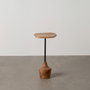 BigBuy Garden Table d'appoint Noir Naturel