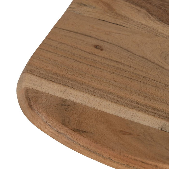 BigBuy Garden Table d'appoint Noir Naturel