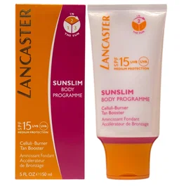 Lancaster Sunslim Crème Anti-cellulite Corps avec SPF 15, Soin Solaire Raffermissant 200 ml