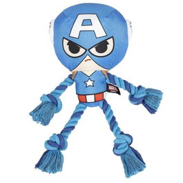 Cerdá Corde à mâcher dentaire pour chien Avengers Captain America 13 x 10 x 20 cm, Bleu