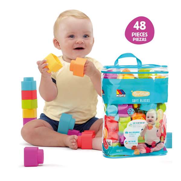 Molto Jeu de construction sac 48 pièces blanditas Molto Jeu de construction sac 48 pièces blanditas