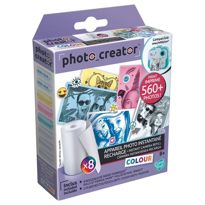 CANAL TOYS Recambio camara instantanea papel colores Photo Creator CANAL TOYS Recambio camara instantanea papel colores Photo Creator
