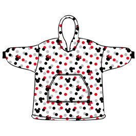 DISNEY Sweat-shirt à capuche oversize Minnie coral pour enfant - Taille unique