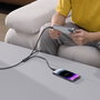 Baseus Rapid Series Câble de charge 3-en-1 USB-A 100W 1,5m, noir