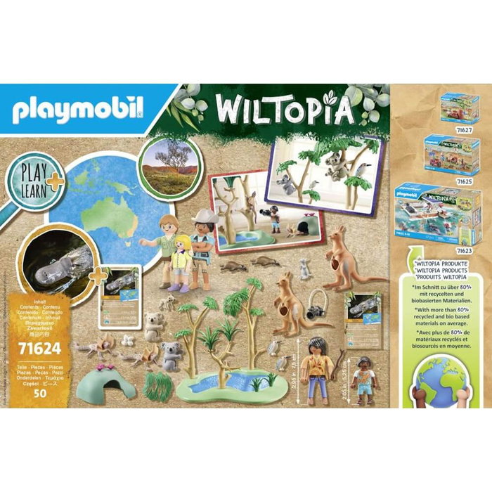 Playmobil Wiltopia Fauna Australiana 71624, 50 pièces