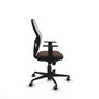 Piqueras y Crespo Chaise de Bureau 1D036G0 Blanc Brun foncé