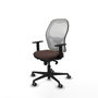 Piqueras y Crespo Chaise de Bureau 1D036G0 Blanc Brun foncé