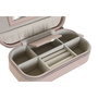 Boîte à bijoux DKD Home Decor Blanc Gris Lila Rose clair Polyuréthane Miroir 18,5 x 10 x 5 cm (2 Unités)
