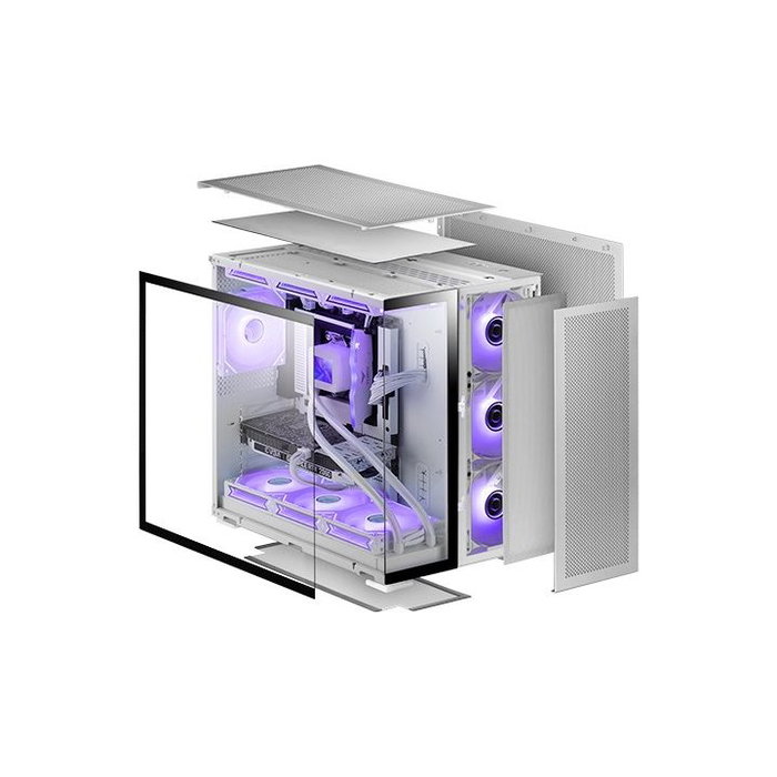 Mars Gaming MC-NOVA2 E - Boîtier PC Gaming XXL Blanc Mars Gaming MC-NOVA2 E - Boîtier PC Gaming XXL Blanc