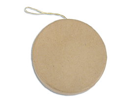 Innspiro Colgante papier mâché rond plat 9x1cm