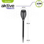 Set de torches de jardin solaires Aktive Plastique 7,5 x 50 x 7,5 cm (4 Unités)