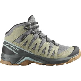 Chaussures de marche pour homme Salomon X-Adventure Recon Mid Olive Gris foncé XL