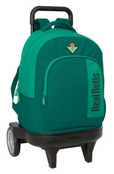 Safta Mochila grande con ruedas compacta Evol.Ext.Res Real Betis Balompie 33x45x22 cm - pour enfants à partir de 3 ans Safta Mochila grande con ruedas compacta Evol.Ext.Res Real Betis Balompie 33x45x22 cm - pour enfants à partir de 3 ans