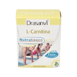 Drasanvi Nutrabasics L-Carnitina 500mg Gélules Complément Alimentaire 48 Gélules