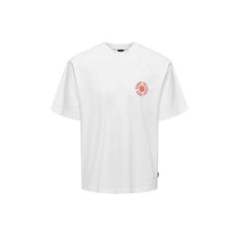 T-shirt à manches courtes homme Only & Sons Kasen Rlx Blanc