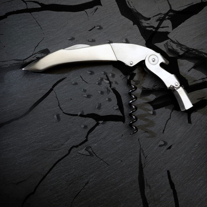 Sacacorchos Acero Inoxidable y Teflón Titan Premium Koala 13,5x12x3 cm (6 Unidades)