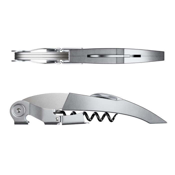 Sacacorchos Acero Inoxidable y Teflón Titan Premium Koala 13,5x12x3 cm (6 Unidades)