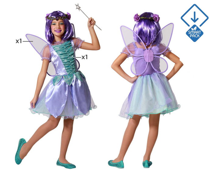 atosa Déguisement de Fée pour Fille Violet atosa Déguisement de Fée pour Fille Violet