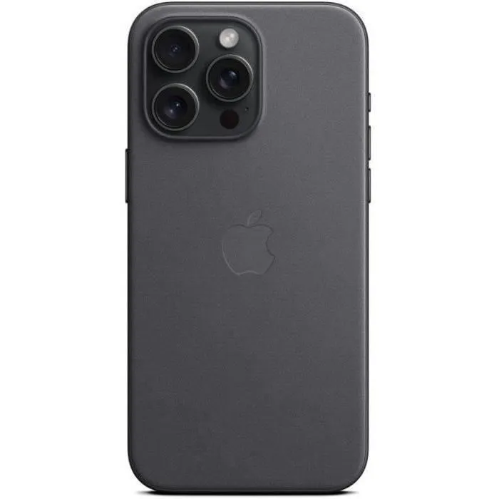 Apple Coque en tissage fin avec MagSafe pour iPhone 15 Pro Max - Noir
