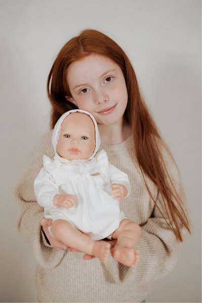 Muñecas Arias Reborn Camila - Poupée Reborn Arias 45 cm beige avec couverture et doudou, en espagnol Muñecas Arias Reborn Camila - Poupée Reborn Arias 45 cm beige avec couverture et doudou, en espagnol