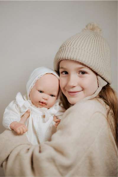 Muñecas Arias Reborn Camila - Poupée Reborn Arias 45 cm beige avec couverture et doudou, en espagnol Muñecas Arias Reborn Camila - Poupée Reborn Arias 45 cm beige avec couverture et doudou, en espagnol