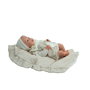 Muñecas Arias Reborn Camila - Poupée Reborn Arias 45 cm beige avec couverture et doudou, en espagnol