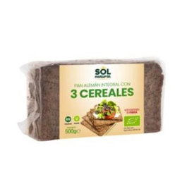 Solnatural Pain Allemand 3 Céréales 500 g Bio
