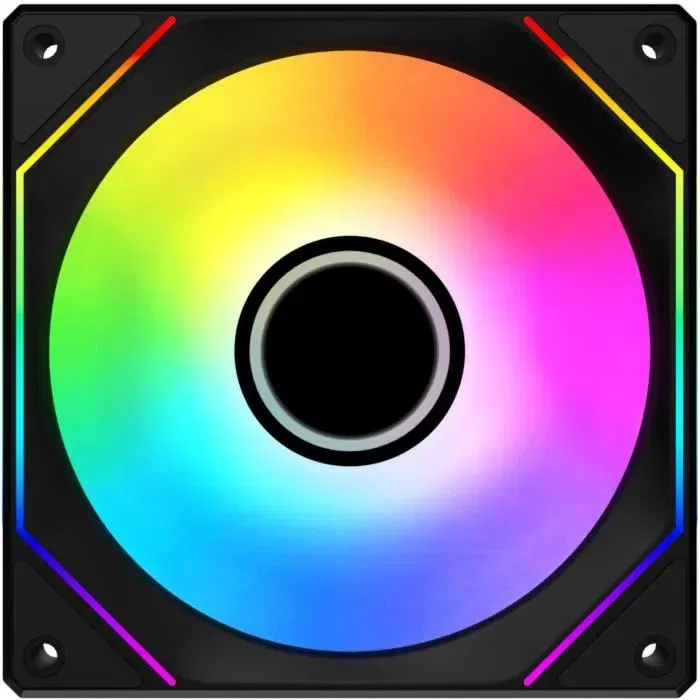 XIGMATEK Infinity G20A - Pack de 3 Ventilateurs 120 mm ARGB pour Boîtier PC - Noir - 1200 RPM, 19.8 dBA