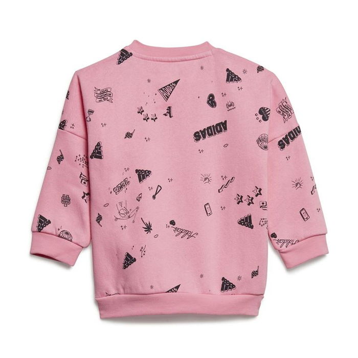 Ensemble de Sport pour Bébé Adidas Bluv Q3 Cset Rose