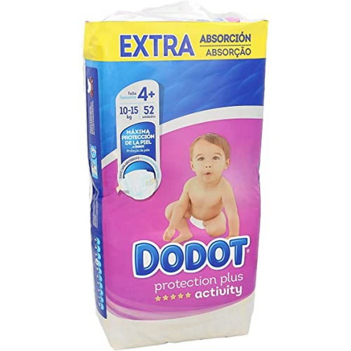 Dodot Activity Extra Couches Taille 4 (10-15 kg) - 52 unités Dodot Activity Extra Couches Taille 4 (10-15 kg) - 52 unités