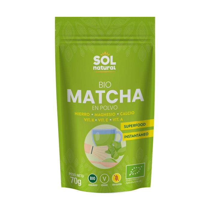 Sol Natural Matcha en poudre Bio 70g Sol Natural Matcha en poudre Bio 70g