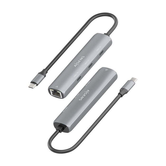 Hub USB Aisens ASUC-4P041-GR Gris