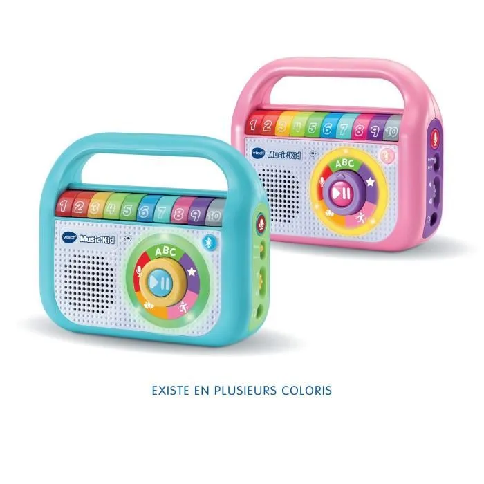 VTech Music'Kid - Baladeur musical enfant rose avec 40 chansons éducatives, relaxantes, dansantes et traditionnelles - VTech Baby
