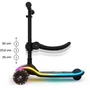 Kinderkraft RAKET UP Trottinette 2 en 1 avec Siège Réglable et Roues LED