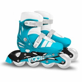 Stamp SKIDS CONTROL Patins en ligne ajustables, Bleu, Taille 30-33