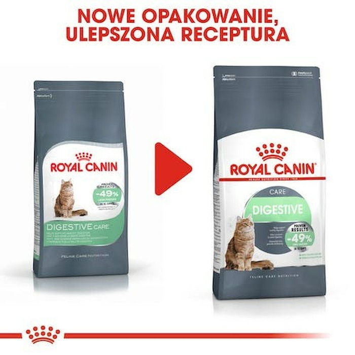 Aliments pour chat Royal Canin Digestive Care Adulte Poisson Riz Légumes Oiseaux 10 kg