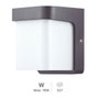 GSC Evolution Sabik Aplique mural Gris anthracite E27 IP54 18W