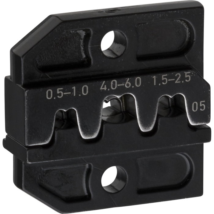 Knipex Jeu de matrices de sertissage pour connecteurs ouverts non isolés 4,8 + 6,3 mm Knipex Jeu de matrices de sertissage pour connecteurs ouverts non isolés 4,8 + 6,3 mm